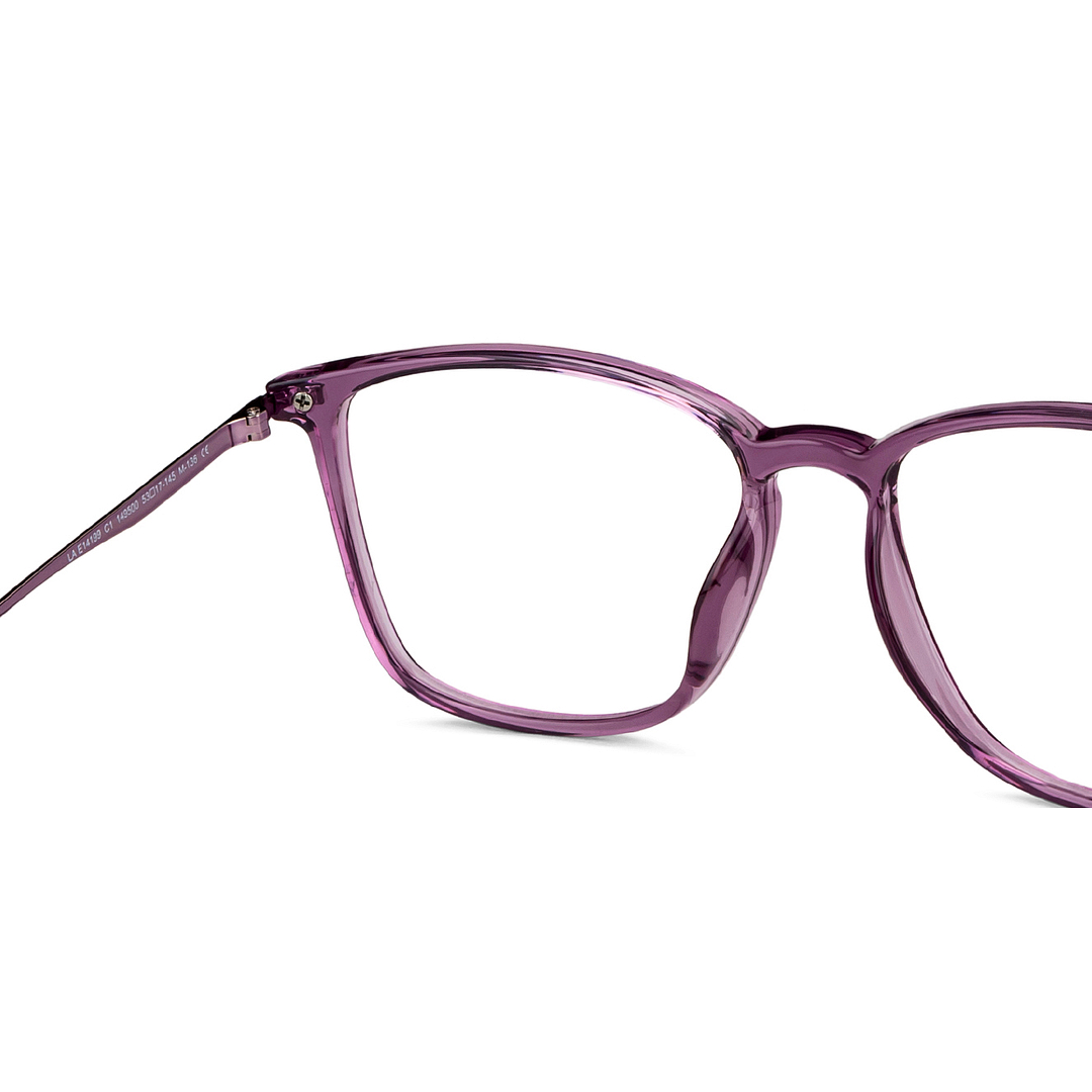 Lenskart Air Online Purple Transparent Full Rim Square right side