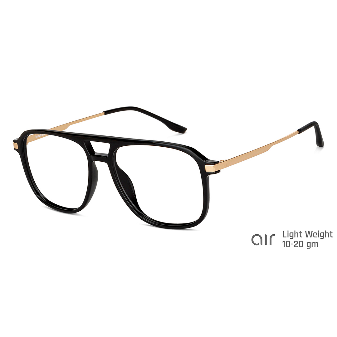 Lenskart Air Online Black Full Rim Aviator right side
