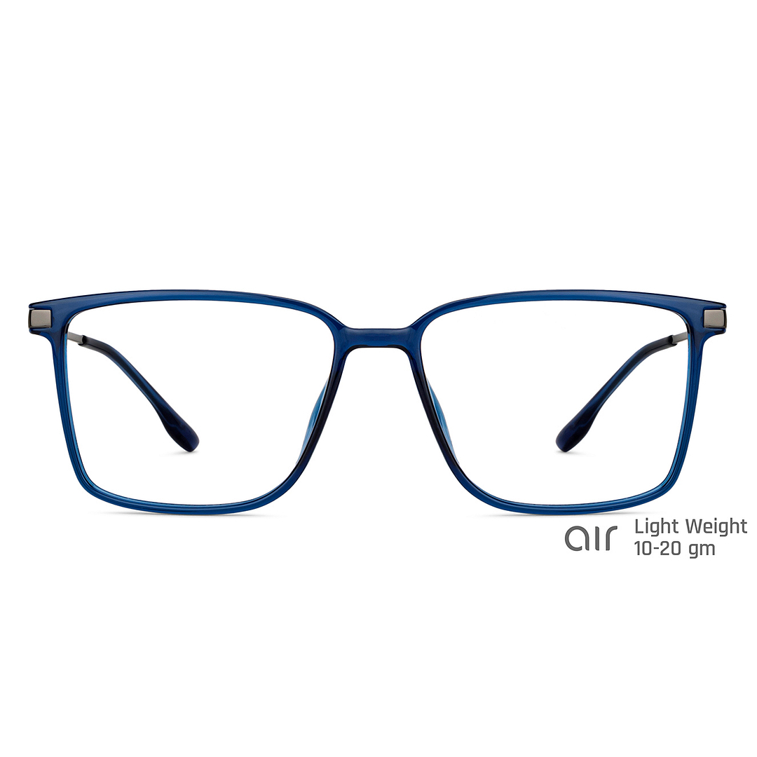 Lenskart Air Online Sky Blue Full Rim Square left side