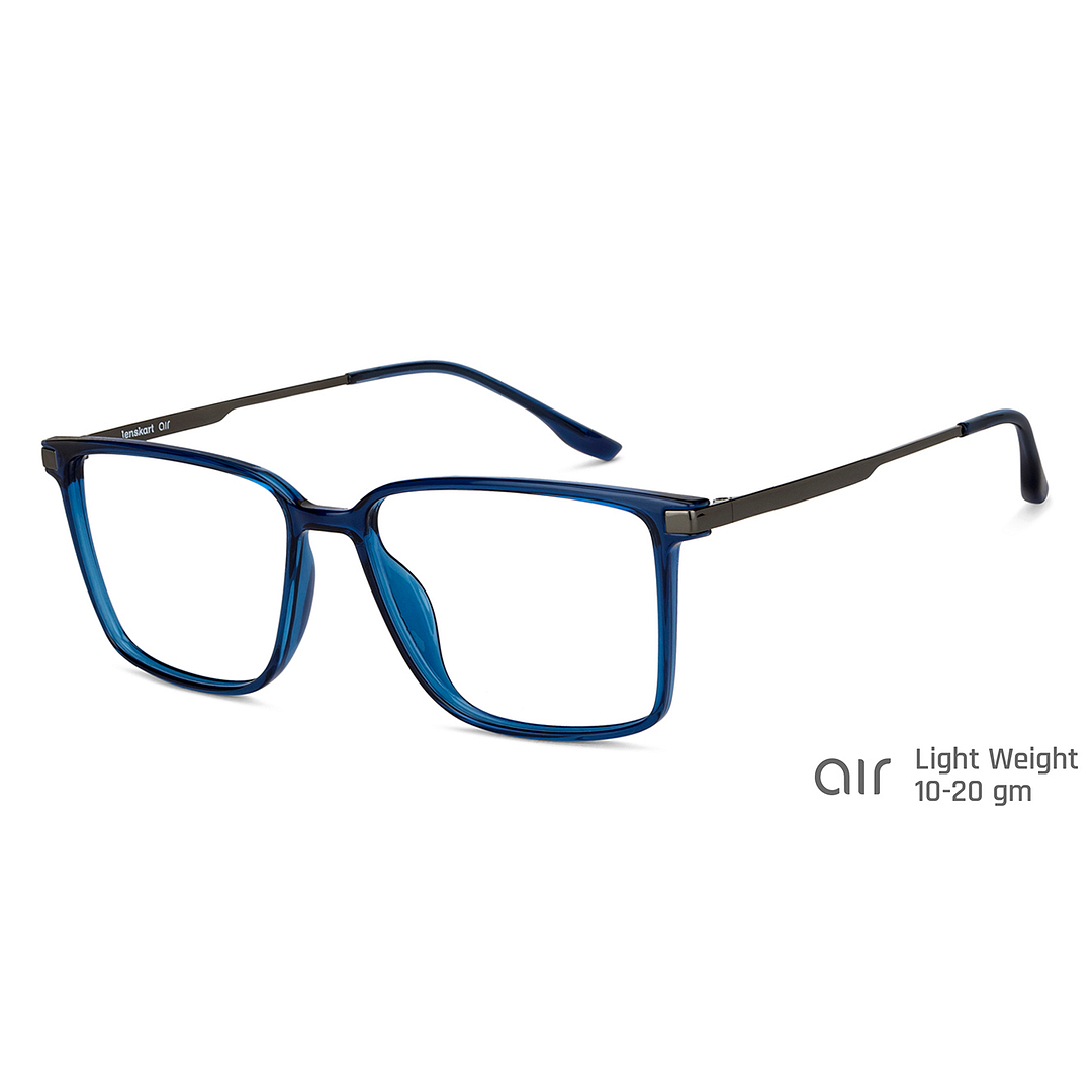 Lenskart Air Online Sky Blue Full Rim Square right side