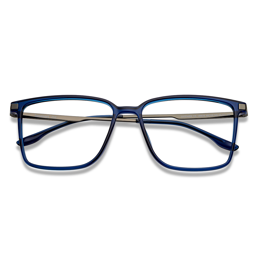 Lenskart Air Online Sky Blue Full Rim Square left side