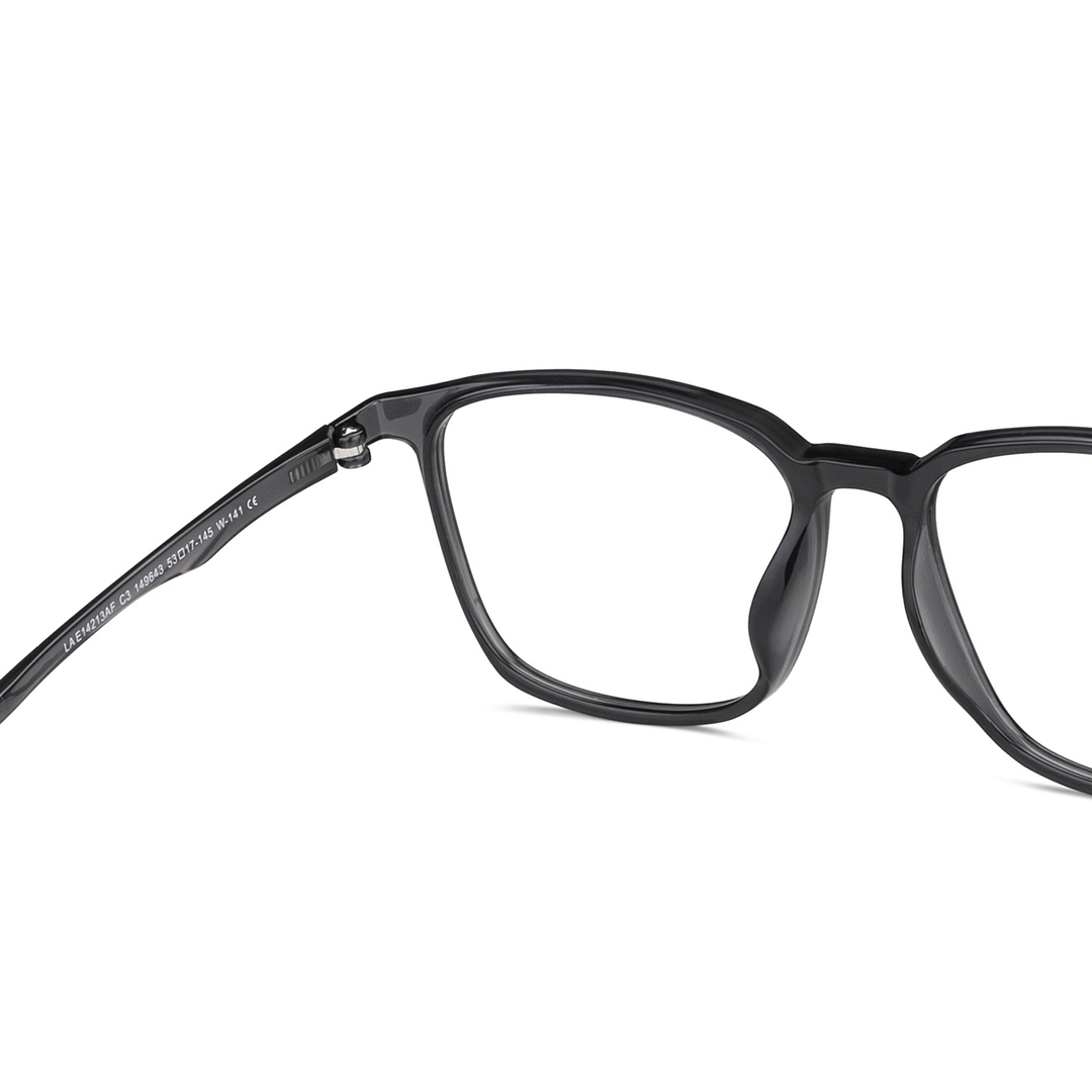 Lenskart Air Gray Transparent Full Rim Square right side