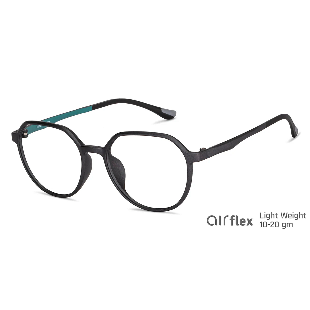 Lenskart Air Online Black Full Rim Round left side