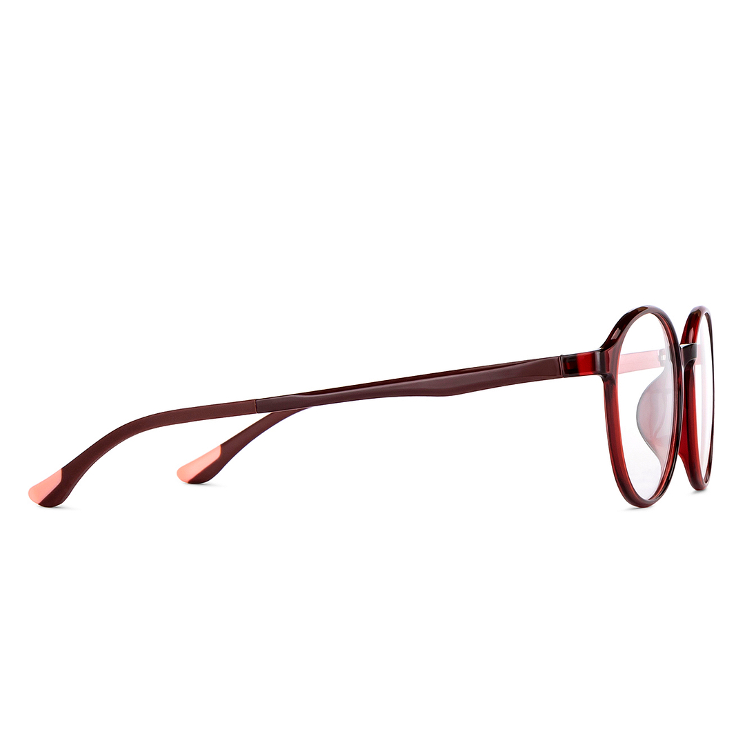 Lenskart Air Online Red Full Rim Round left side