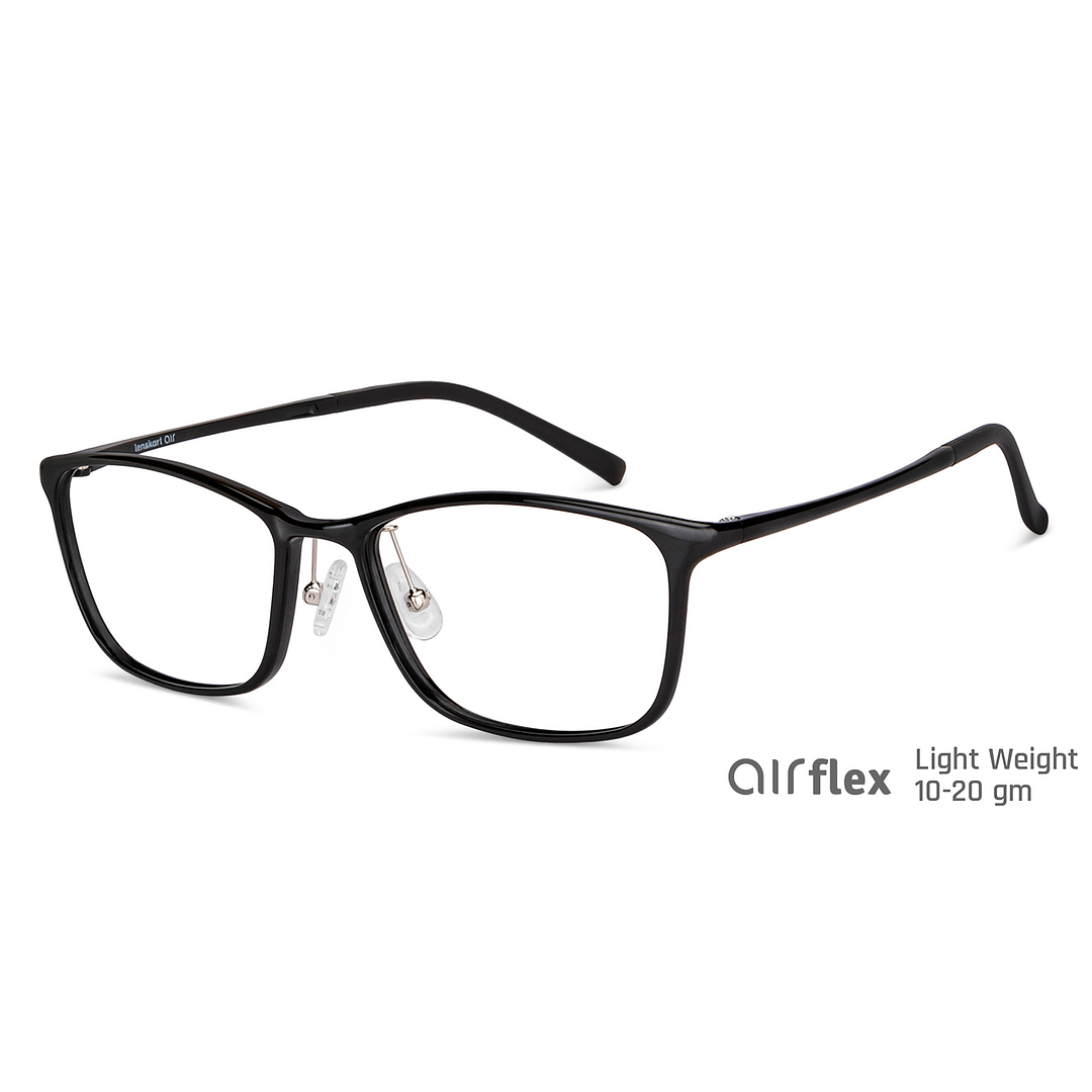 Lenskart Air Online Black Full Rim Square left side