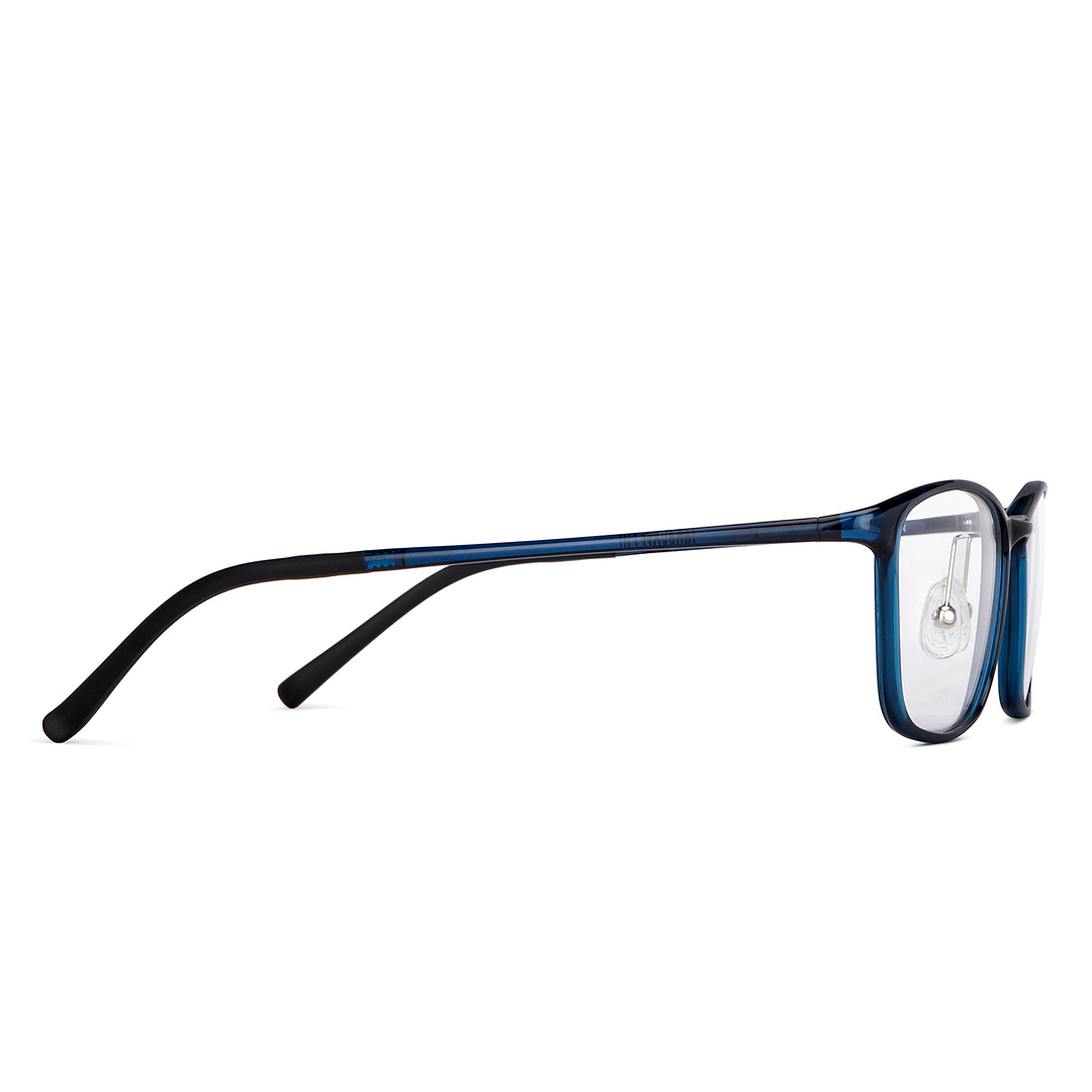 Lenskart Air Blue Transparent Full Rim Square left side
