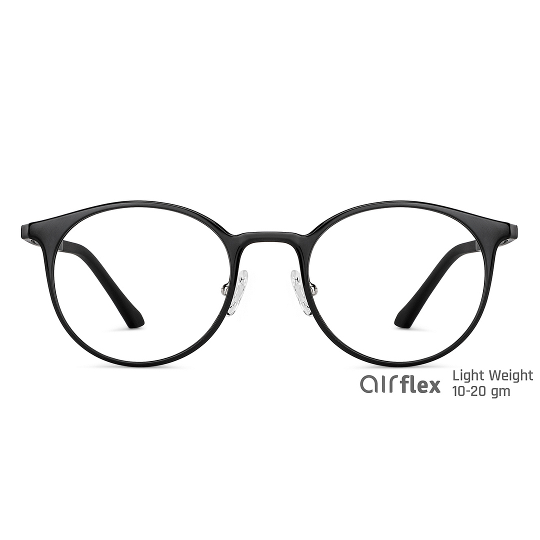 Lenskart Air Online Black Full Rim Round right side