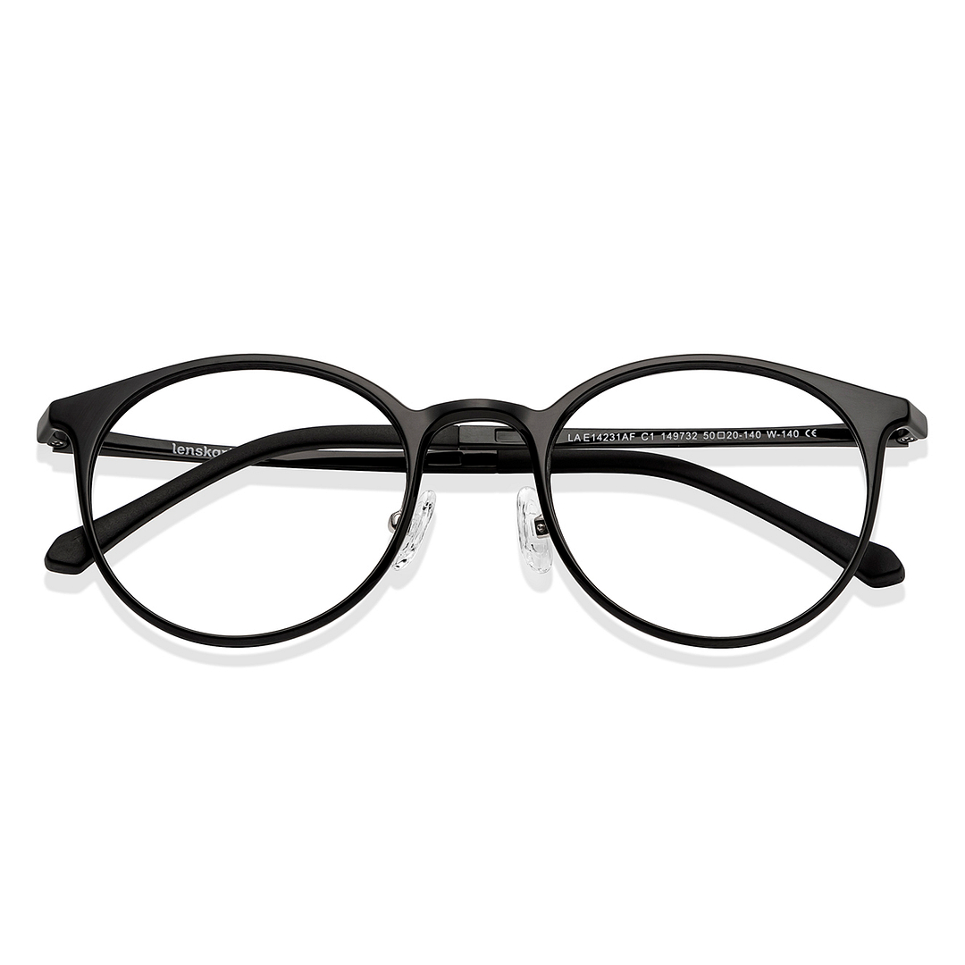 Lenskart Air Online Black Full Rim Round left side