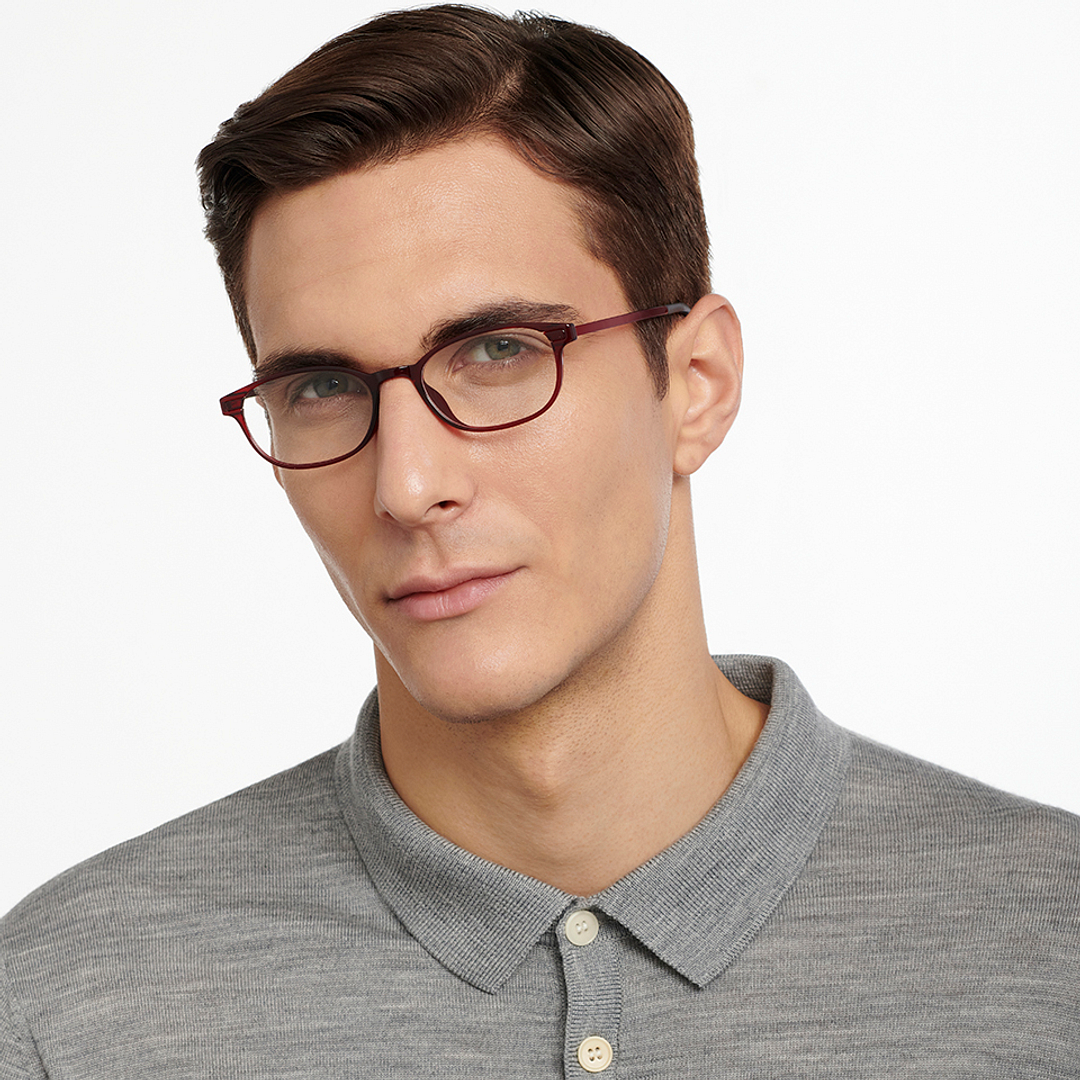 Lenskart Air Online Red Full Rim Rectangle right side