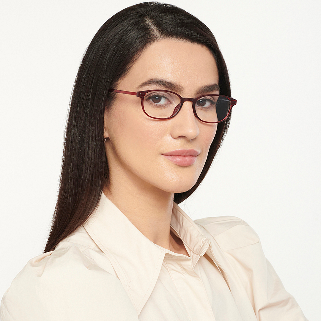 Lenskart Air Online Red Full Rim Rectangle right side