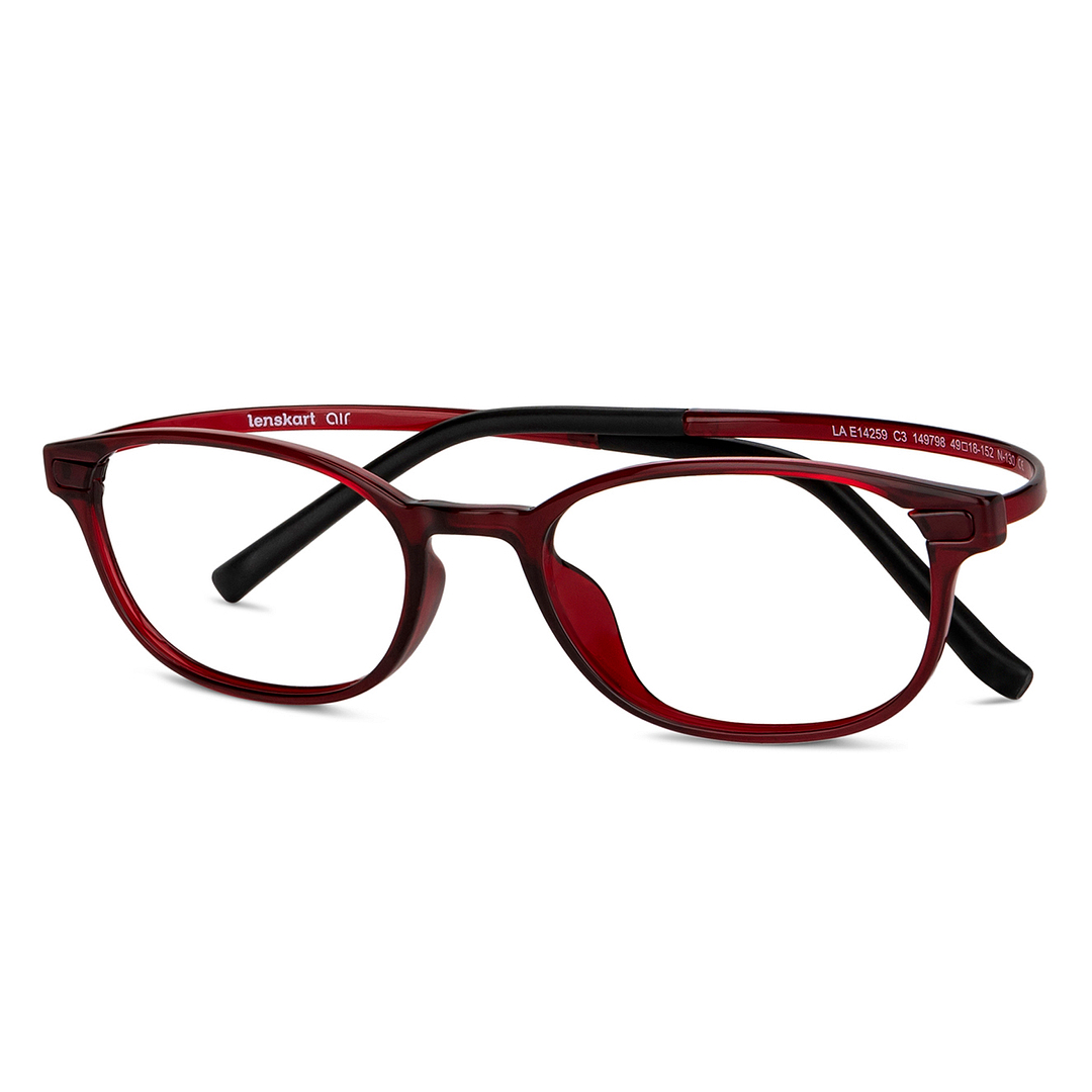 Lenskart Air Online Red Full Rim Rectangle left side