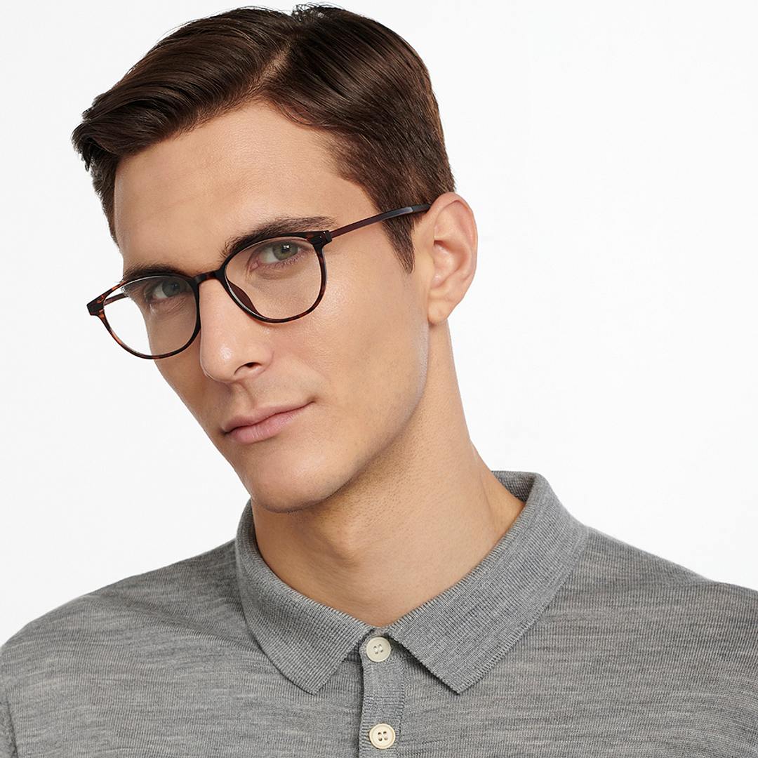 Lenskart Air Online Tortoise Full Rim Round right side