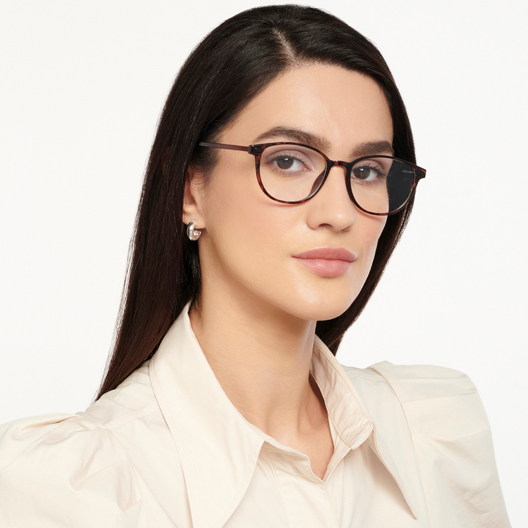 Lenskart Air Online Tortoise Full Rim Round right side