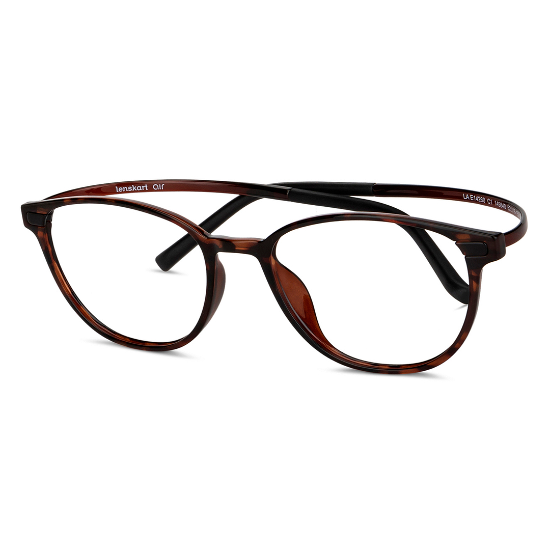 Lenskart Air Online Tortoise Full Rim Round left side