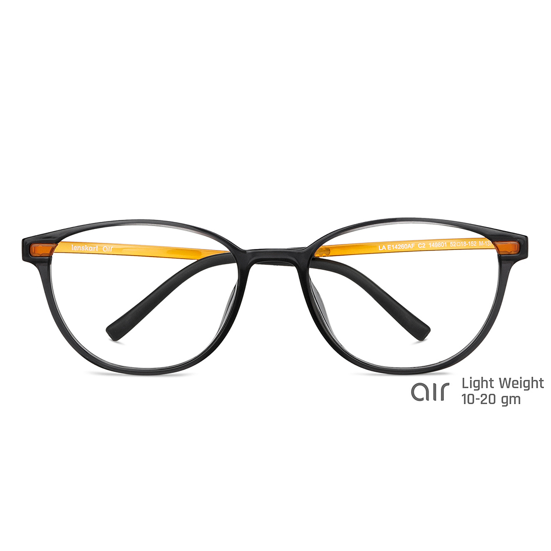 Lenskart Air Online Light Gray Full Rim Round left side