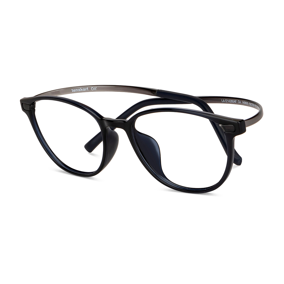 Lenskart Air Online Sky Blue Full Rim Round right side