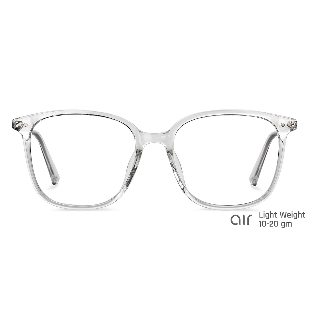 Lenskart Air Crystal Transparent Full Rim Square right side