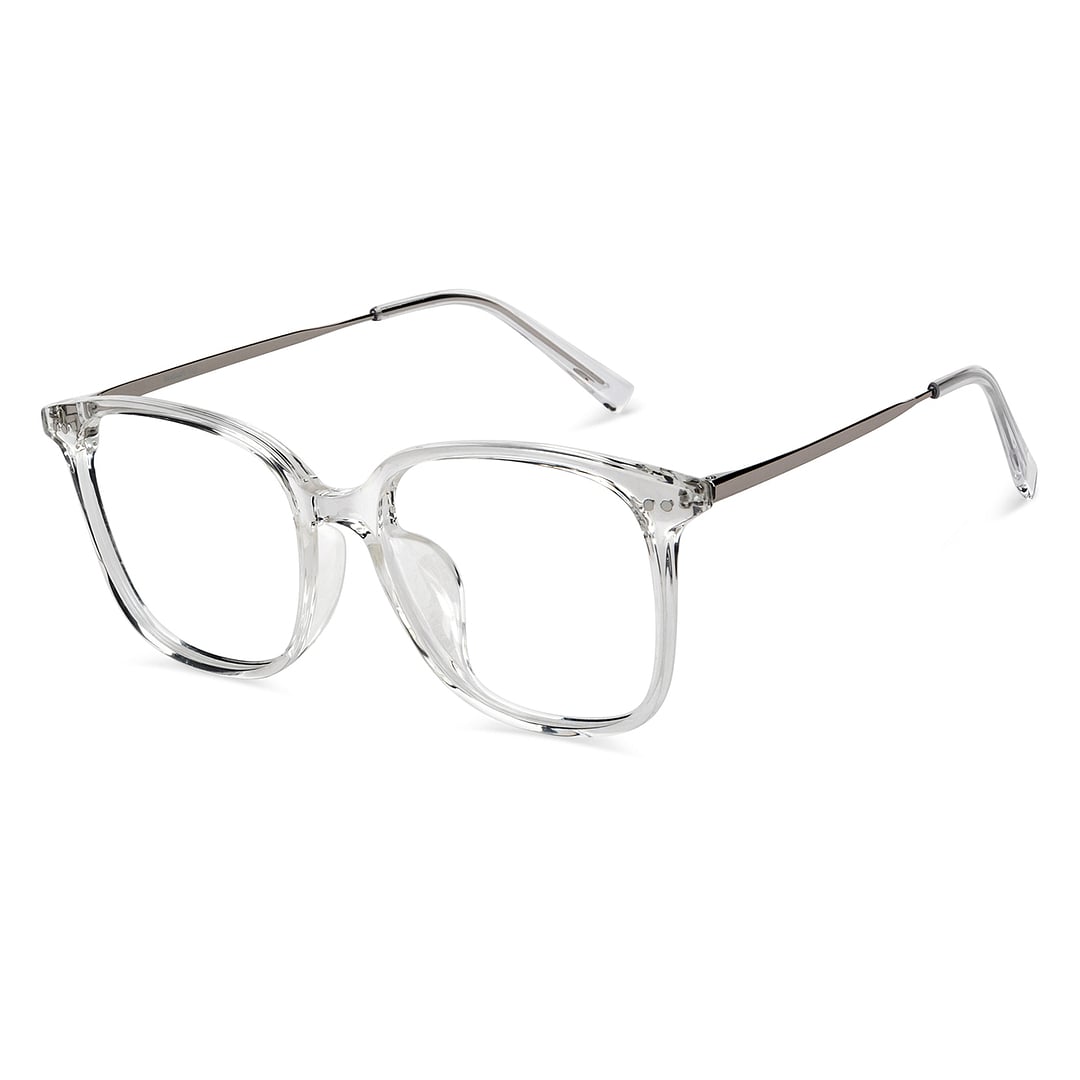 Lenskart Air Crystal Transparent Full Rim Square right side