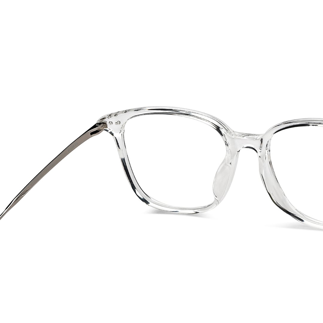 Lenskart Air Crystal Transparent Full Rim Square right side