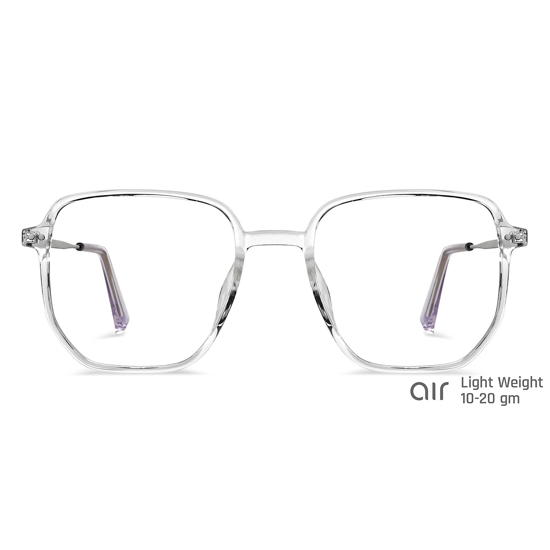 Lenskart Air Online Crystal Transparent Full Rim Square right side
