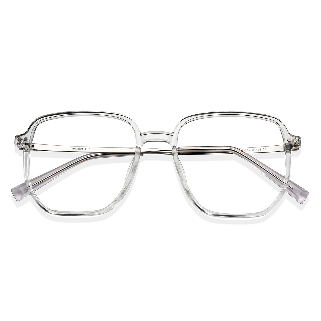 Lenskart Air Online Crystal Transparent Full Rim Square left side