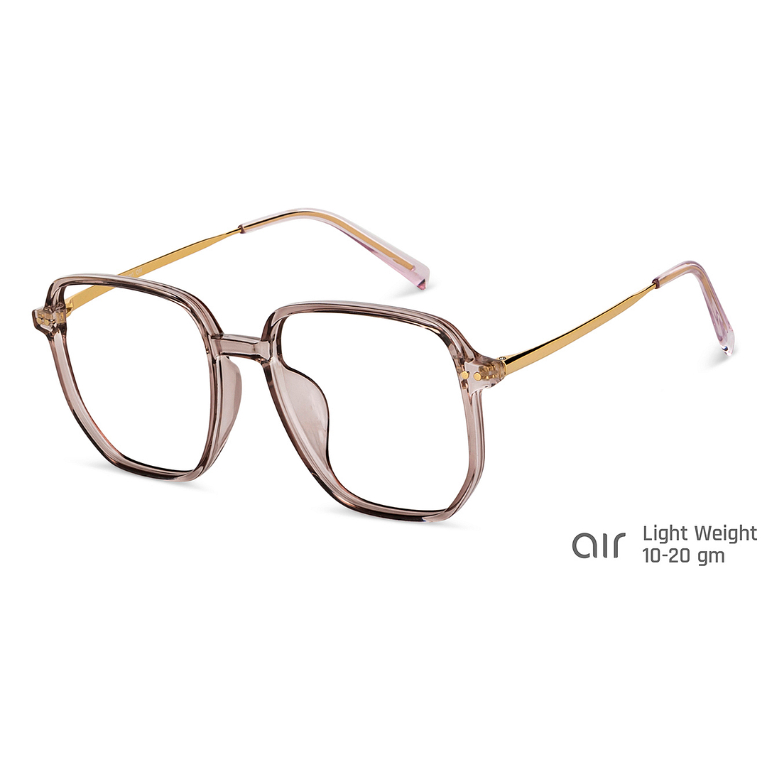 Lenskart Air Online Purple Transparent Full Rim Square left side