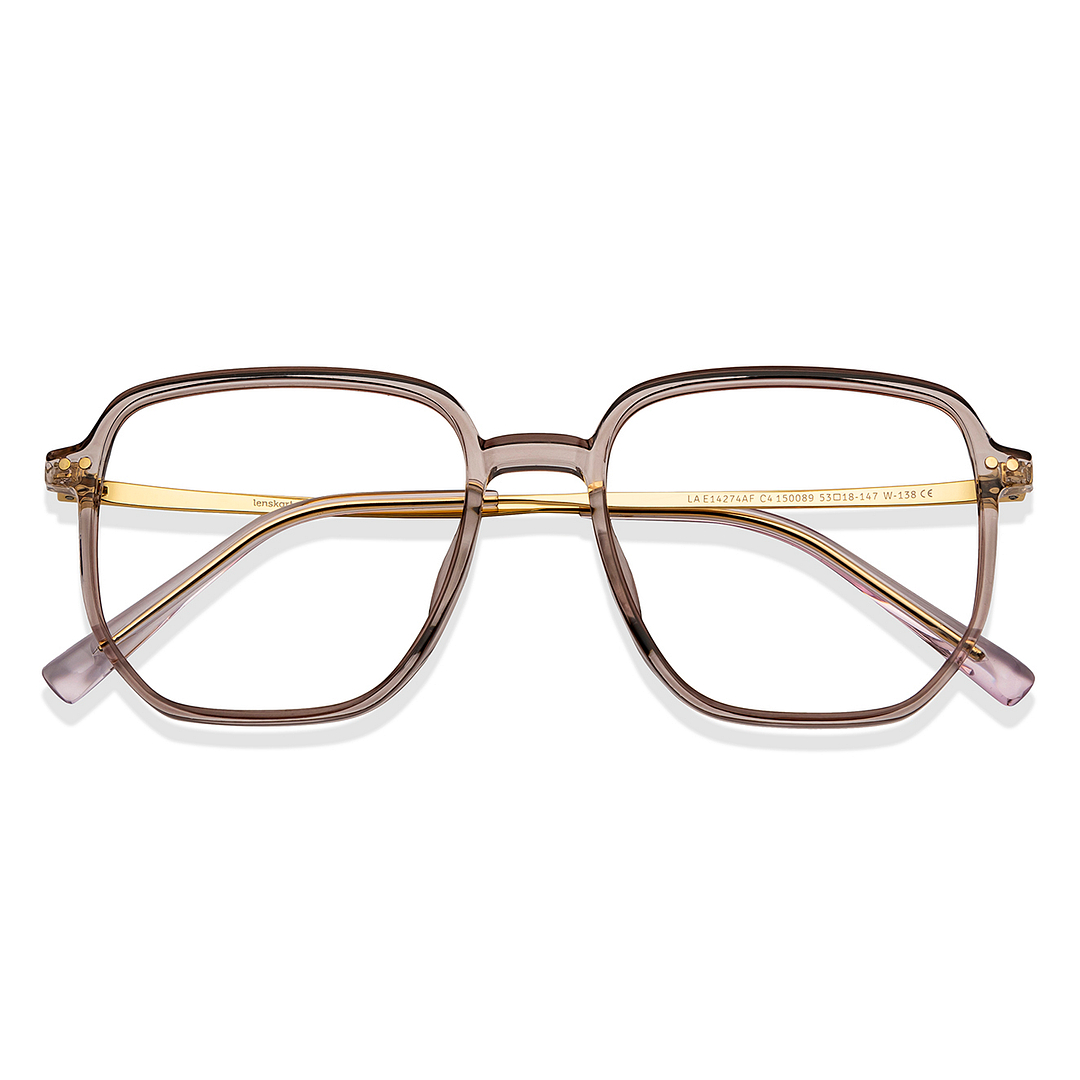 Lenskart Air Online Purple Transparent Full Rim Square left side