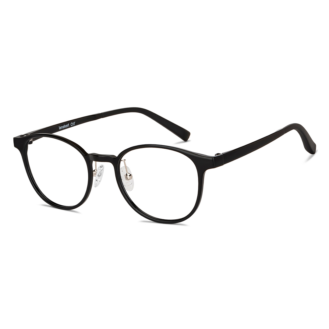 Lenskart Air Black Full Rim Round left side