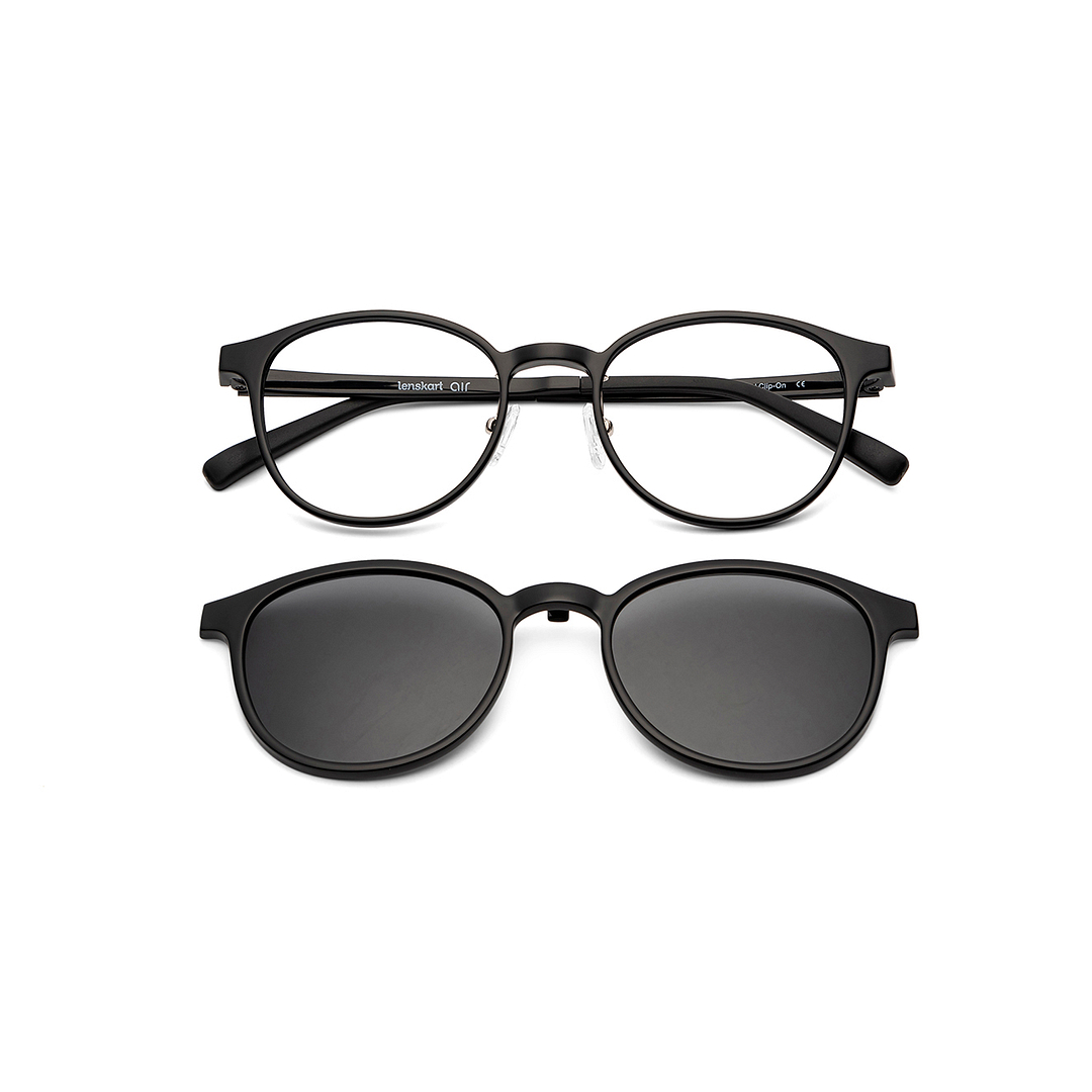 Lenskart Air Black Full Rim Round right side