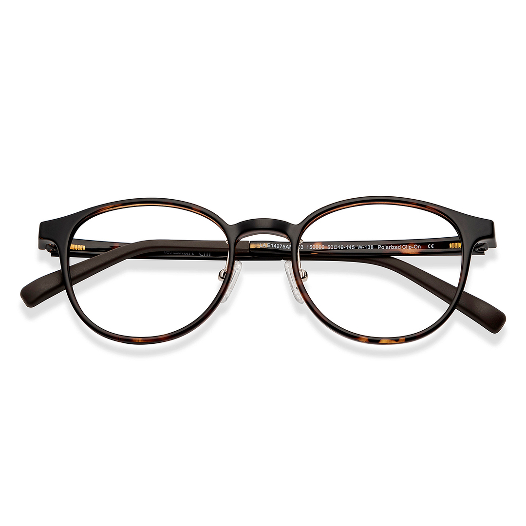 Lenskart Air Tortoise Full Rim Round left side
