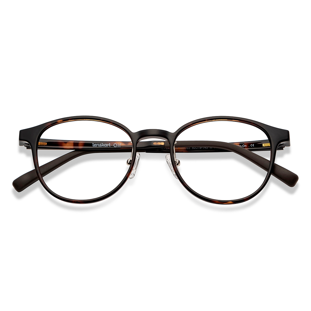 Lenskart Air Online Tortoise Full Rim Round left side