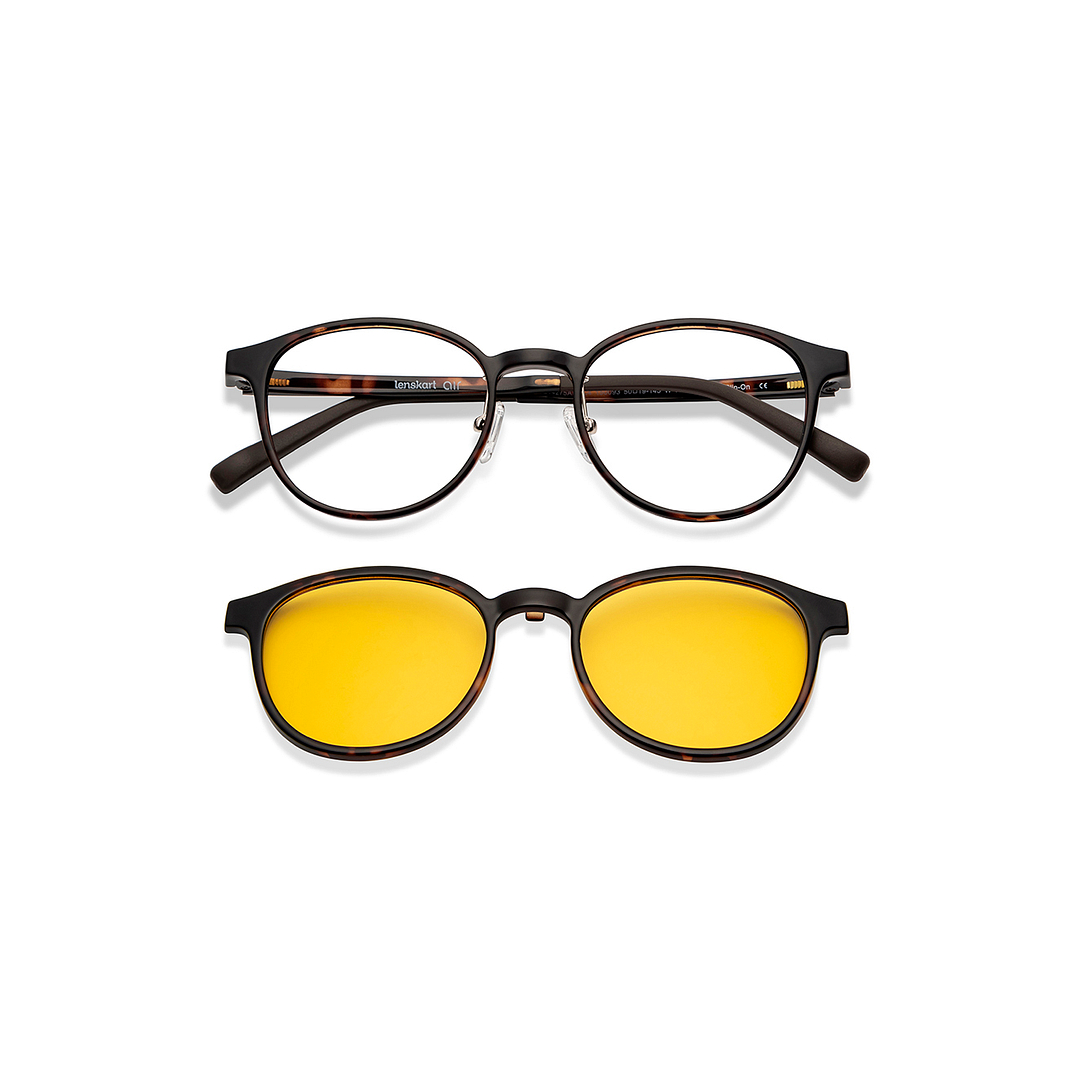 Lenskart Air Online Tortoise Full Rim Round right side