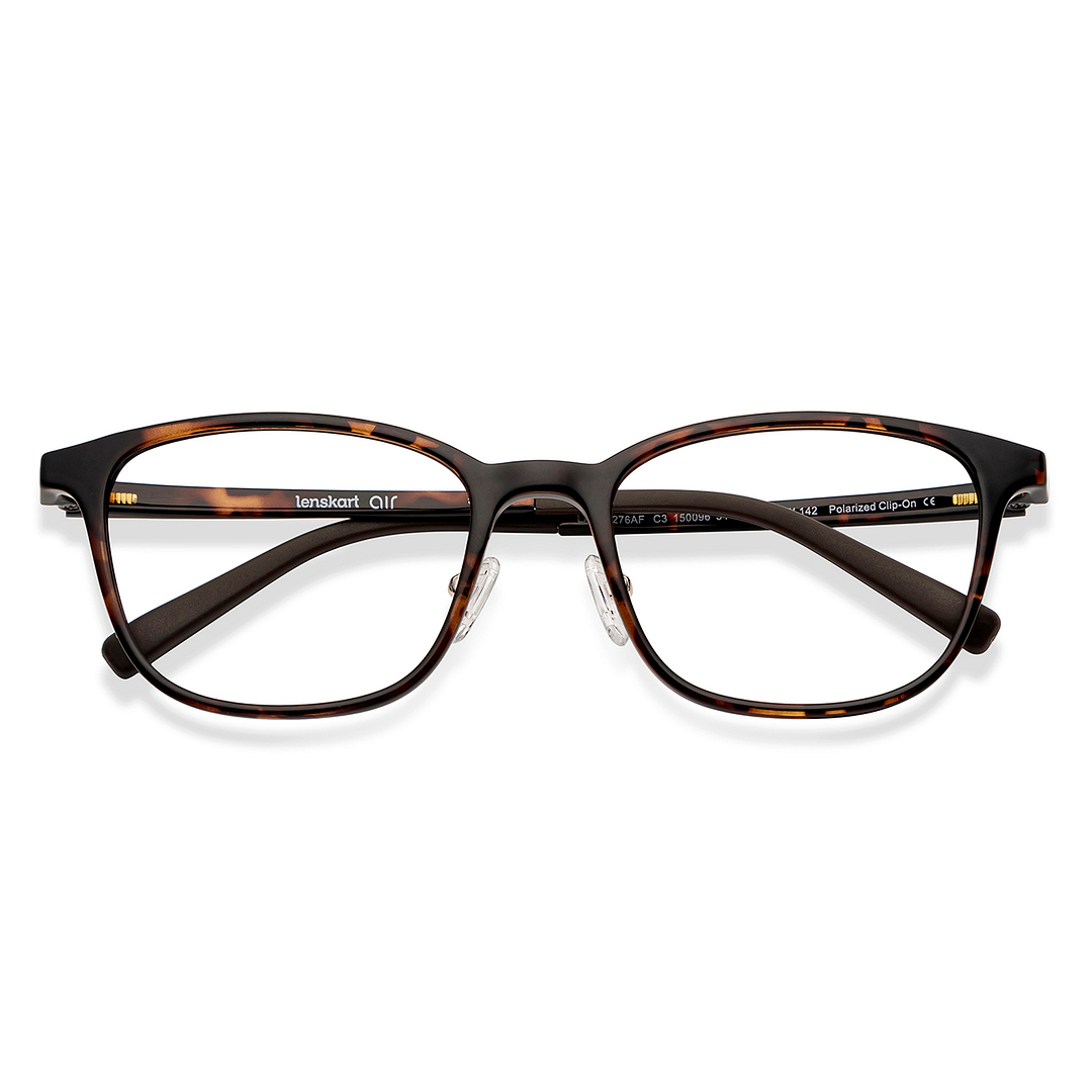 Lenskart Air Tortoise Full Rim Square left side