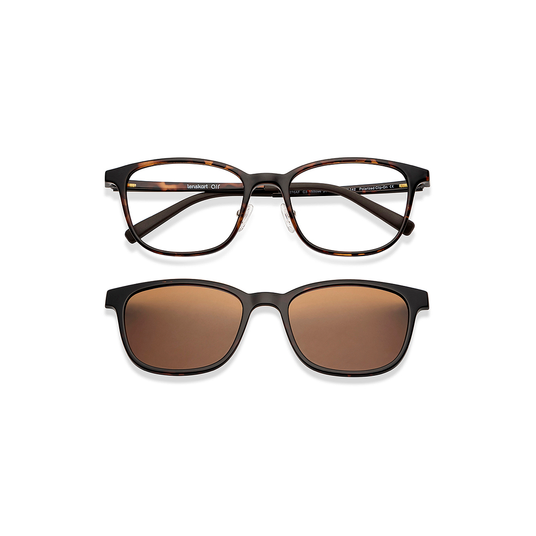 Lenskart Air Tortoise Full Rim Square right side