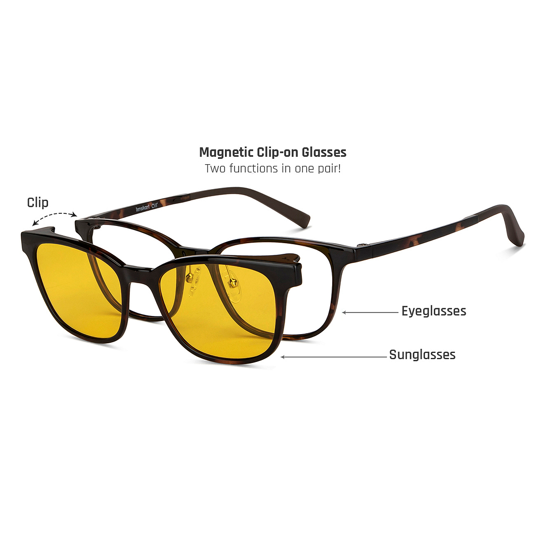 Lenskart Air Online Tortoise Full Rim Square left side