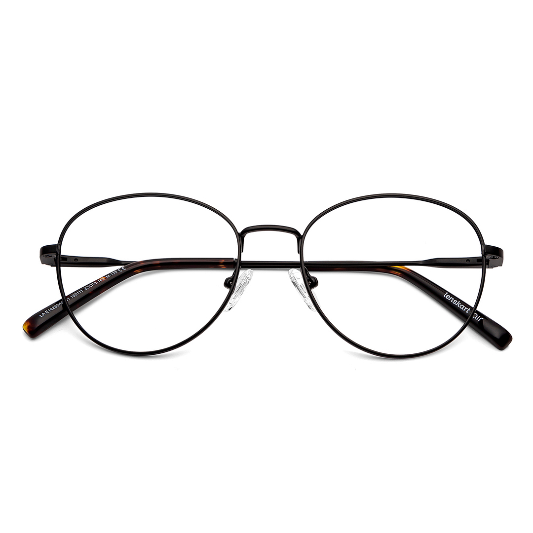 Lenskart Air Online Black Full Rim Round left side