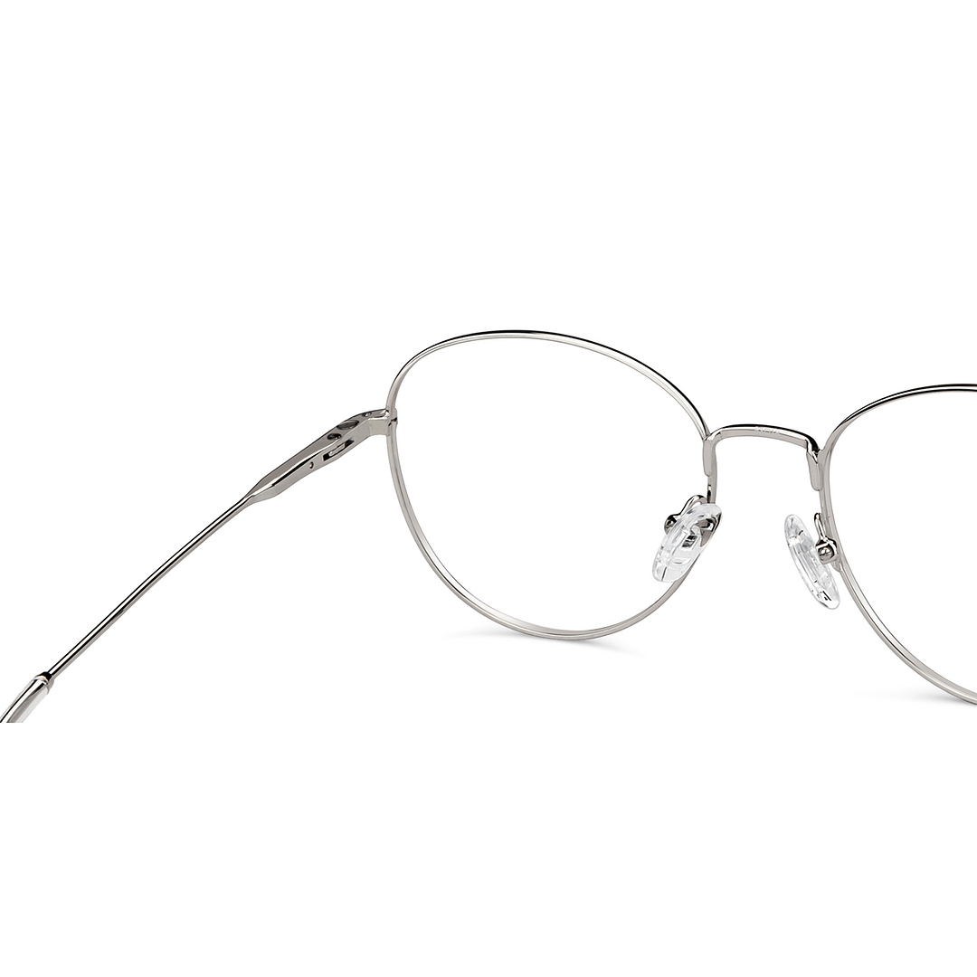 Lenskart Air Online Silver Full Rim Round right side