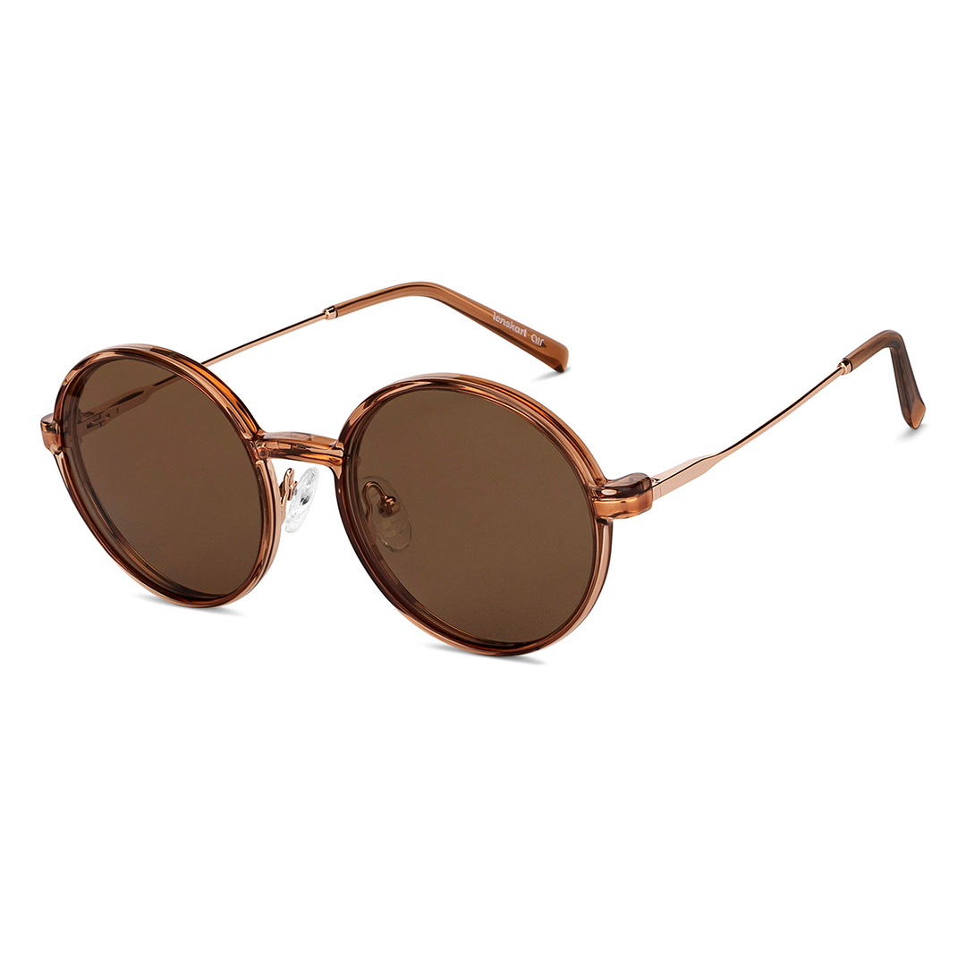 Lenskart Air Online Dark Brown Full Rim Round right side