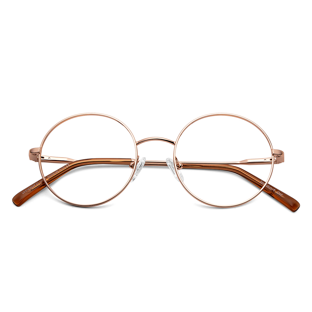 Lenskart Air Online Dark Brown Full Rim Round left side
