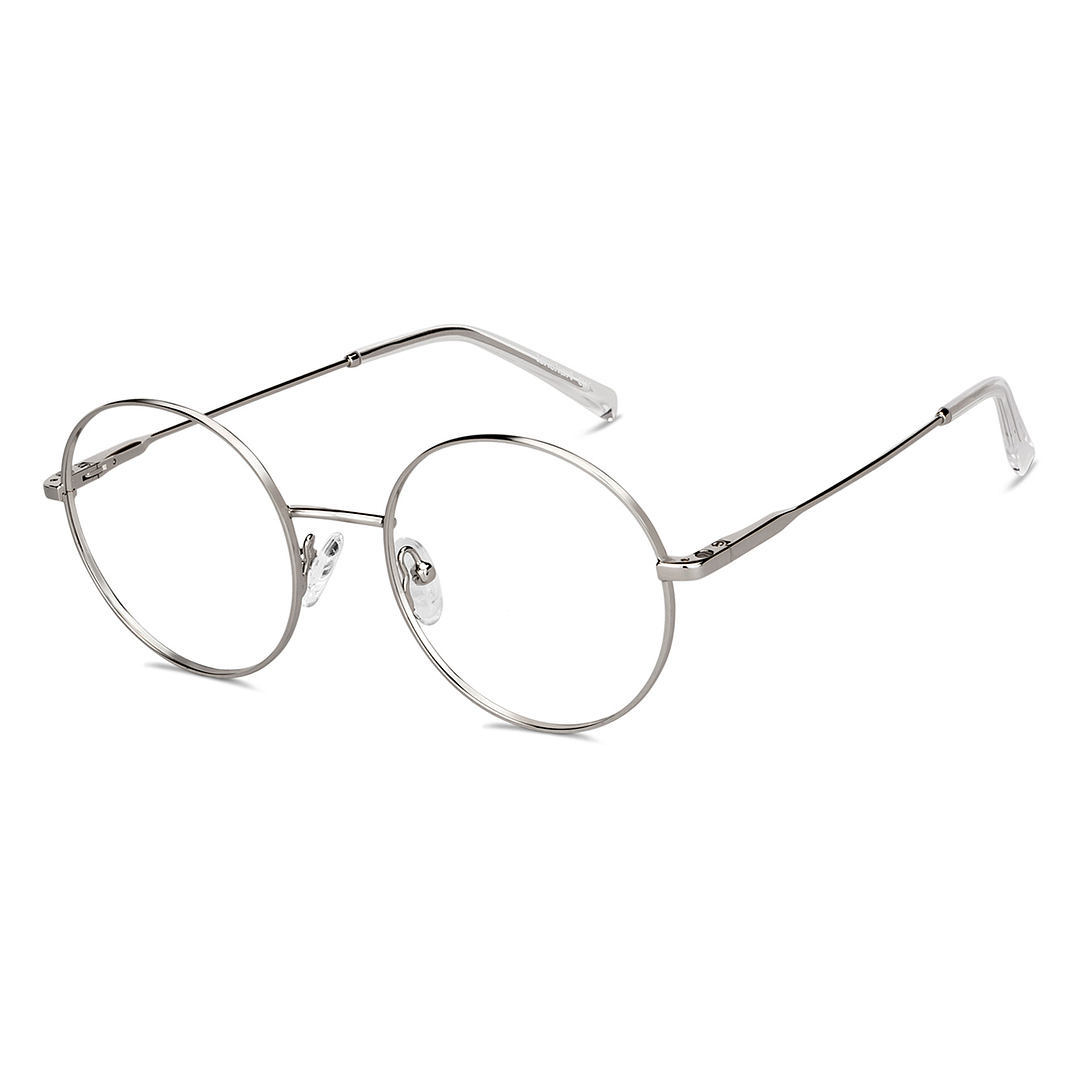 Lenskart Air Online Silver Full Rim Round left side