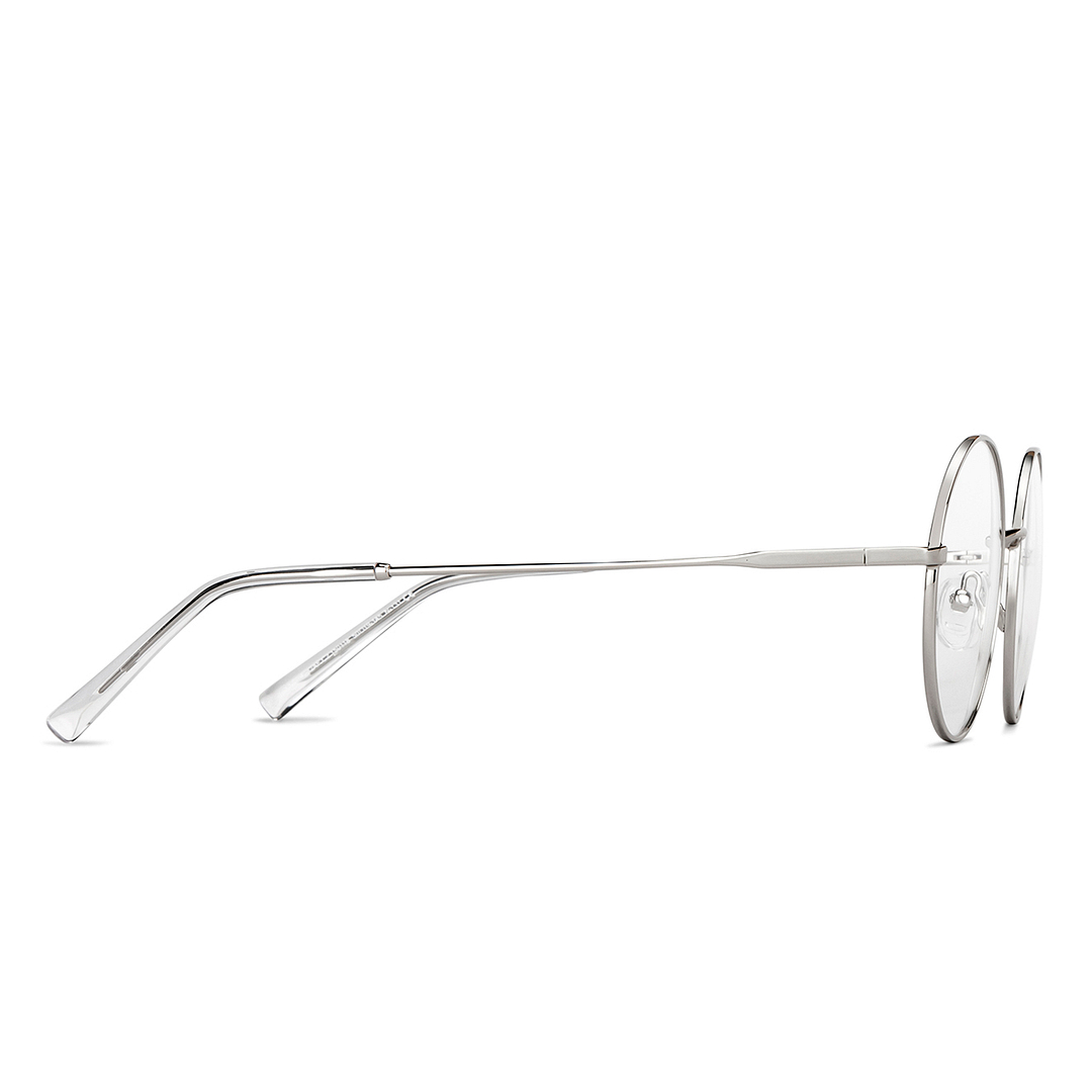 Lenskart Air Online Silver Full Rim Round left side