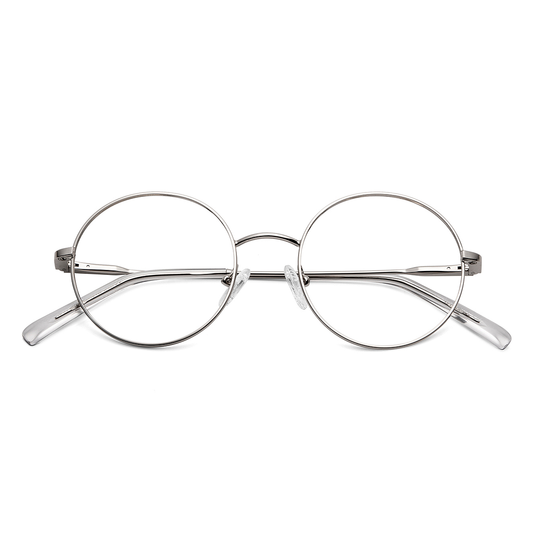 Lenskart Air Online Silver Full Rim Round left side