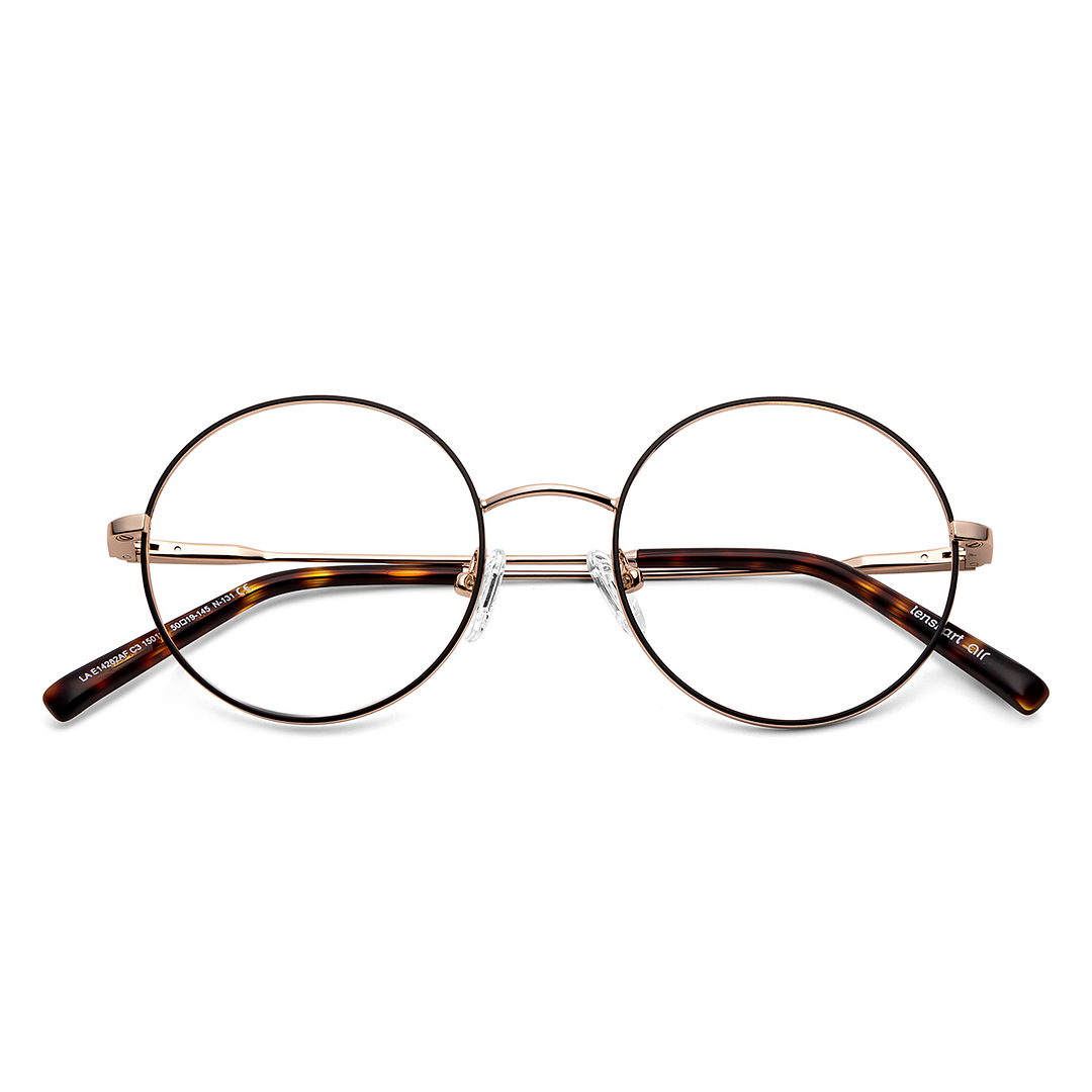 Lenskart Air Online Black Full Rim Round left side