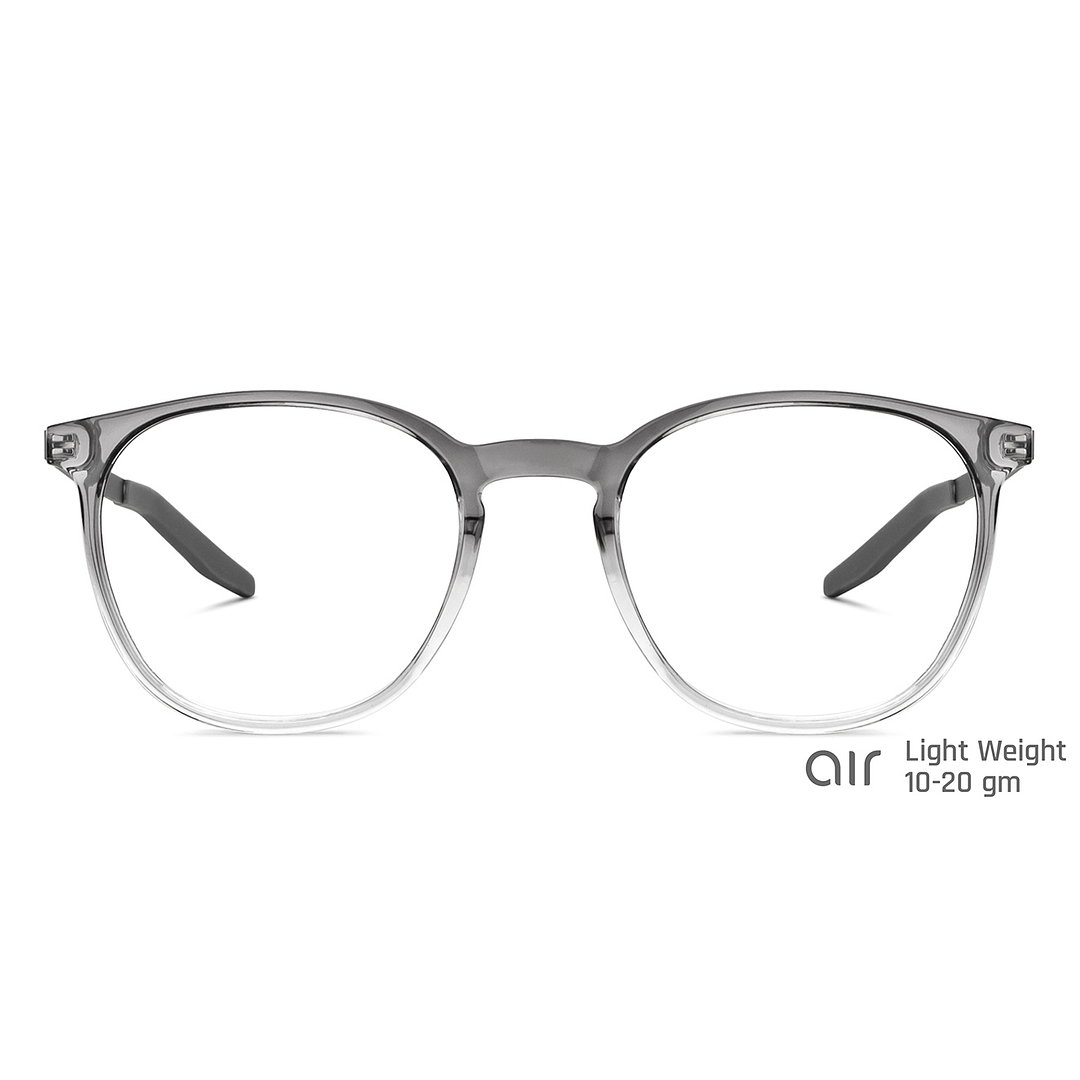 Lenskart Air Online Gray Transparent Full Rim Round right side