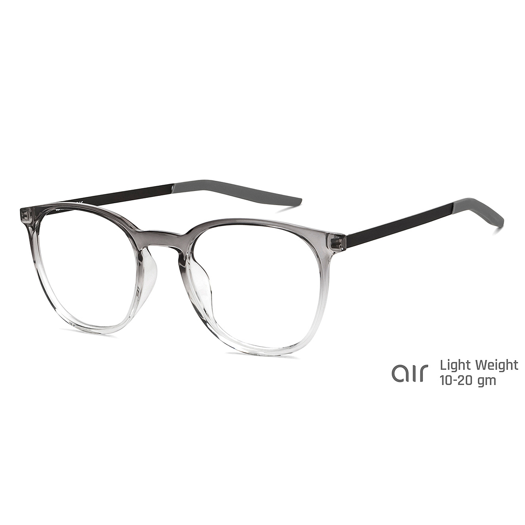 Lenskart Air Online Gray Transparent Full Rim Round left side
