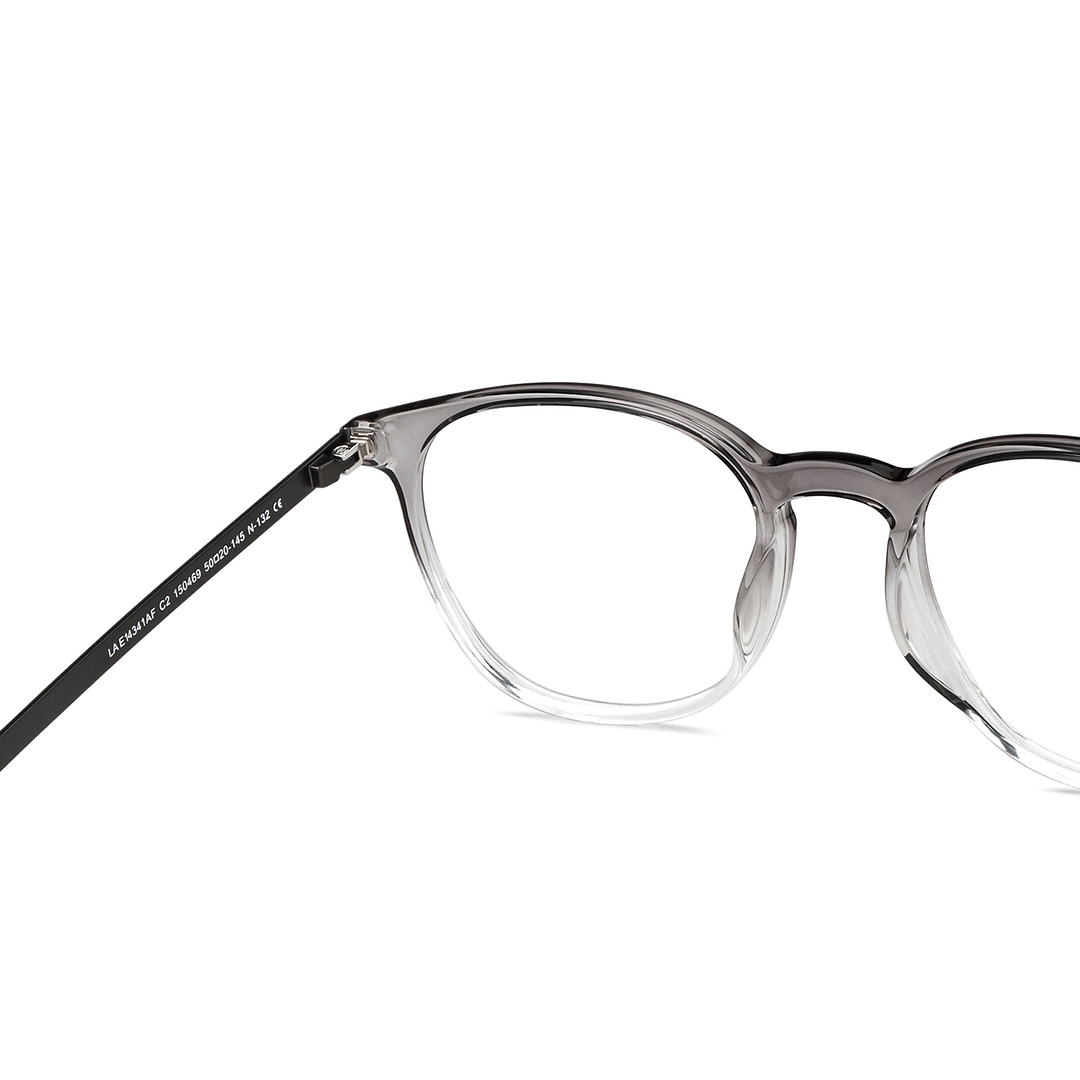 Lenskart Air Online Gray Transparent Full Rim Round right side