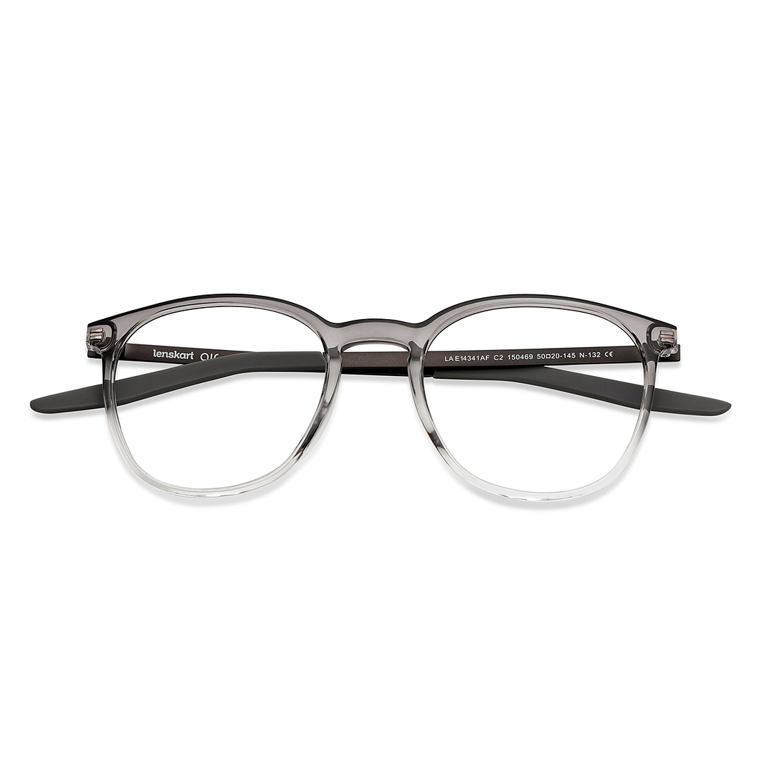 Lenskart Air Online Gray Transparent Full Rim Round left side