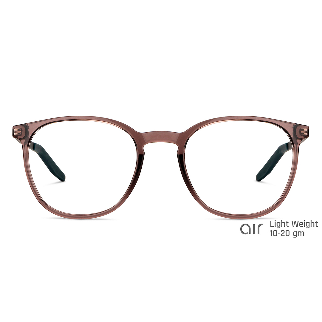 Lenskart Air Online Pink Transparent Full Rim Round right side