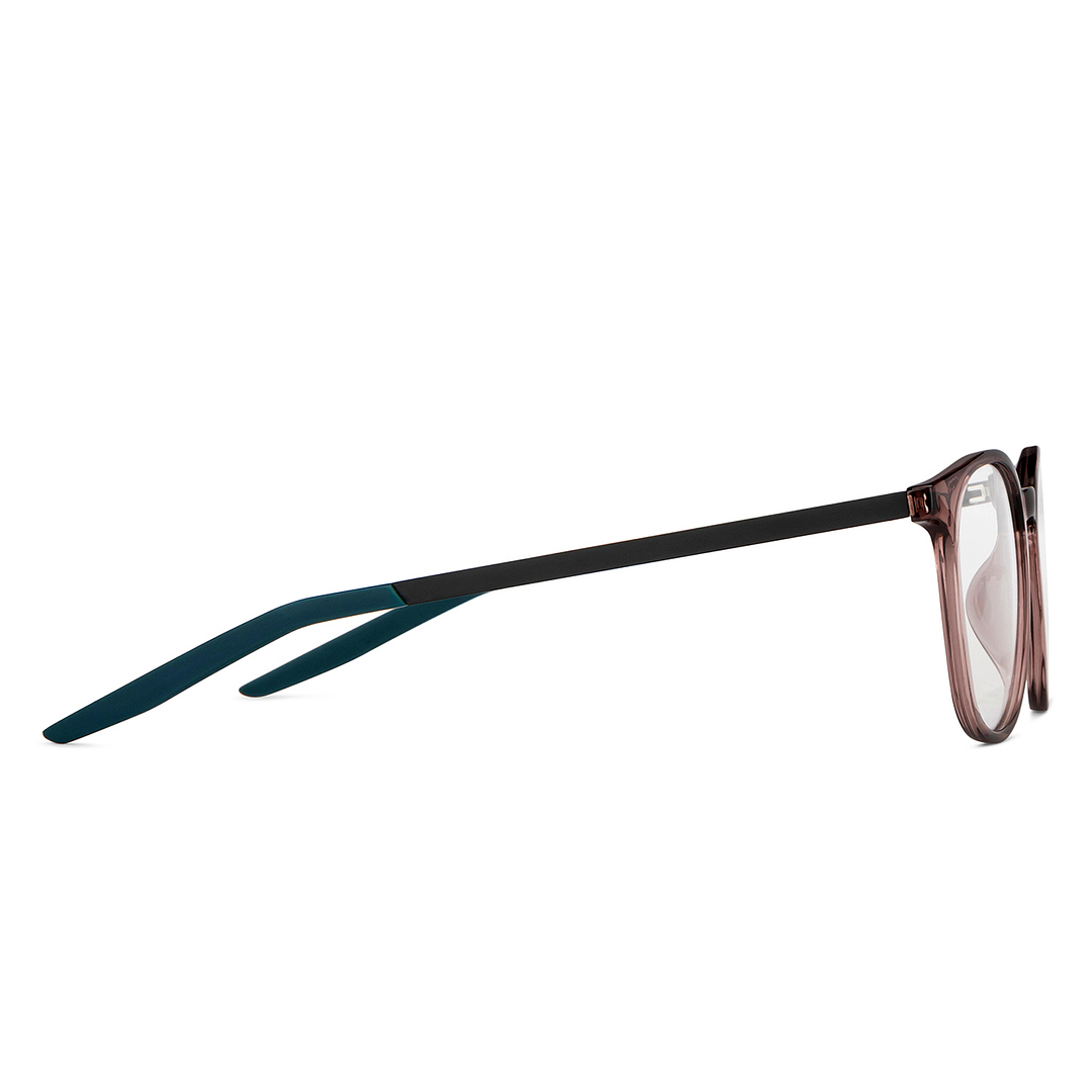 Lenskart Air Online Pink Transparent Full Rim Round left side