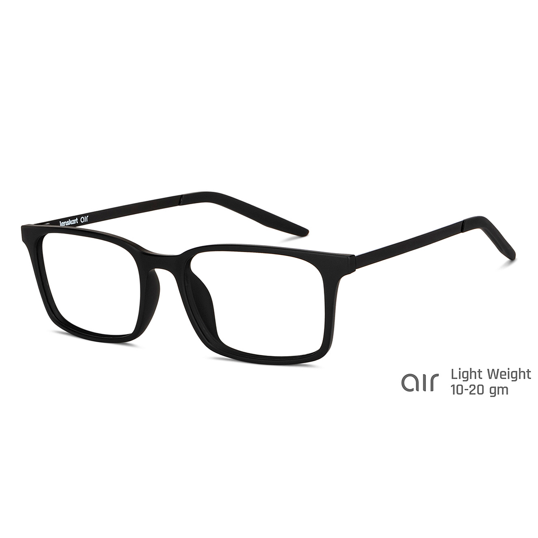 Lenskart Air Black Full Rim Rectangle left side
